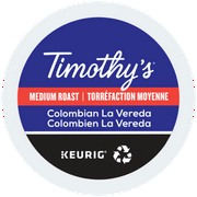 Timothy's Colombian La Vereda Coffee Recyclable 24 Count