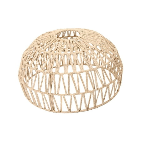 

Paper Rope Woven Lampshade Basket Pendant Lamp Shade Lamp Cover for Kitchen