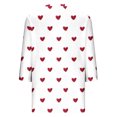 thumbnail image 4 of Xdegoge Ofertas En Womens 3/4 Sleeve Tops Hearts Graphic V Neck T Shirts Loose Fit Trendy Summer Tops 2025 Business Casual Tops Cute Soft Comfy Basic Tees Cancel Membership, 4 of 5