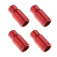 thumbnail image 3 of 4 paquetes de tapa del vástago de la válvula del neumático, cubierta Universal del vástago de la válvula, con , resistencia a la corrosión Presta rojo DYNWAVEMX Tapa de válvula Presta, 3 of 7