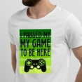 thumbnail image 2 of Greenyef Graphics I Paused My Game to Be Here Video Gamer Gift for Men Teenagers Gaming Funny Graphic T-Shirt Style-49 (White, Medium), 2 of 6