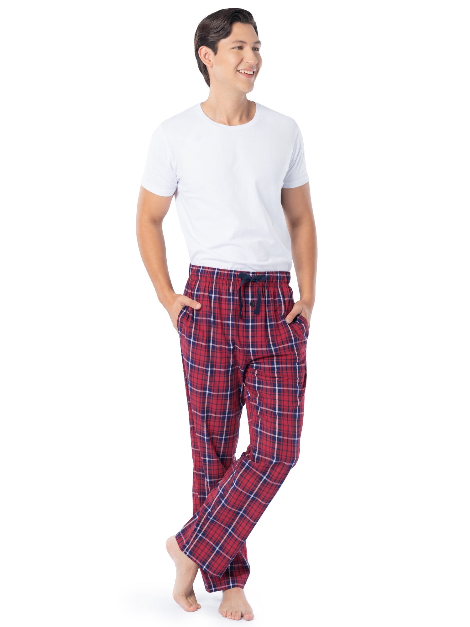 Fruit of the Loom Men's and Big Men's Soft Brushed Woven Sleep Pant, Sizes S-6XL & LT-3XLT