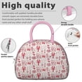 thumbnail image 4 of Insulated Lunch Bag Women, Reusable Seafood Crab Lobster Red Oilcloth Tablecloth Tote Lunch Box, Leakproof Cooler Lunch Bags for Work Office Travel Picnic, 4 of 6