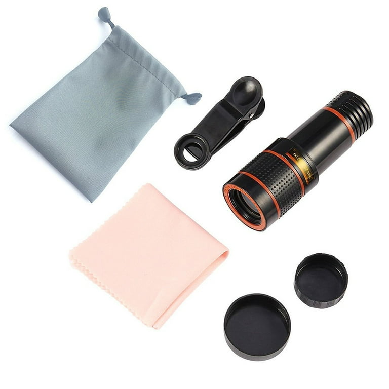 HD 12x Optical Zoom Camera Telescope Focusing Lens Photo With Clip