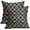 A, variant on Linen Pillow Covers 18x18 Inches - Black Cream Floral Printed Throw Pillow Covers for Living Room Sofa Decor (1 Pc)