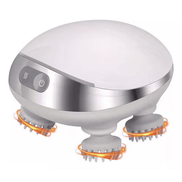 Masajeador Eléctrico Portátil Para El Cuero Cabelludo gris