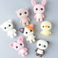 thumbnail image 3 of Miniature Figurines Flocking Anime Action Figure Rabbit Duck Bjd Animals Model Dolls Cartoon Creative BJD Lover, 3 of 10