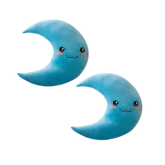 2Pack Moon Pillow Filled With Moon Shaped Pillows Soft Children'S Room Fabric Pillows Sleeping Pillows Moon Pillows For Beds Decorative Sofa Pillows For Room Decoration Children'S Pillow Case