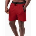 thumbnail image 2 of SUNSIOM Men Sports Casual Shorts Patchwork Drawstring Elastic Waist Mesh Quick Dry Short Pants Fitness Training Running Muscle Shorts, 2 of 5