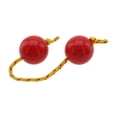 thumbnail image 4 of Œufs de Sable Asalato Shakers Africains Instrument de Percussion à Boule de Bout de Doigt Rythmique Rouge, 4 of 8