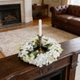 thumbnail image 4 of Artificial Wildflower Floral Wreath, Multi-Flower Candle Holder Decor, Wedding Party Table Ornament, Photo Prop for Home Living Room Desktop Decoration, 4 of 6