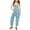 Sky Blue, variant on Jumpsuit for Girls Casual Sleeveless Jumpsuit Girls Summer Clothes with Pockets Teen Girl Summer Clothes for Girls 9-10Years