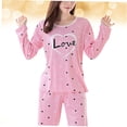 thumbnail image 3 of KAKOWELY Conjunto Casual De Manga Larga Para Mujer Estampado Femenino Rosa, 3 of 8
