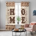 thumbnail image 4 of Country Kitchen Curtains Window Panels, Texas Star Plants Branches Berry Farmhouse Retro Insulated Window Treatment Curtain, Grommet Curtains for Bedroom/Living Room/Bathroom, 2 Piece 42"Wx84"L, 4 of 8