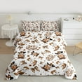 thumbnail image 2 of Feelyou Cowgirl Hat Boot Bedding Comforter Set for Kids, Kawaii Princess Ribbon Bow Twin Comforter Sets, Cartoon Flower Reversible Bedding Set, Ultra Soft Bedroom Decor, 2 Pieces, 2 of 8
