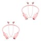 thumbnail image 4 of sweethay Auricular inalámbrico para viajes al aire libre Auriculares compatibles con Bluetooth Rosa Rosa 2piezas, 4 of 5