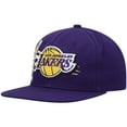 thumbnail image 3 of Men's Mitchell & Ness Purple Los Angeles Lakers Retro Bolt Deadstock Snapback Hat, 3 of 5