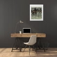 thumbnail image 3 of Degas, Edgar 20x24 White Modern Wood Framed Museum Art Print Titled - Race Horses (center), 3 of 4