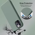 thumbnail image 4 of IBAOLE Compatible with iPhone 13 Pro Max Case 6.7 inch(2021) | Premium Liquid Silicone Rubber | Soft Anti-Scratch Microfiber Lining Full-Body Protection Case for iPhone 13 Pro Max, MatchaPine Green, 4 of 7
