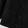thumbnail image 3 of BLTIBY Jacket for Men Fall Winter Solid Color Button Down Fashion Long Sleeve Leisure Outerwear Coat Jackets Tops Casual Outwear Black M, 3 of 8