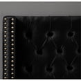 thumbnail image 3 of Meridian Furniture Barolo Black Velvet Twin Bed, 3 of 5