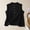 Black, variant on FengLS Womens Casual Tank Tops Fashion Button Front Design Loose Fit Tops Solid Color Cotton-Linen Sleeveless Shirts Round Neck Summer Leisure Tank Tops