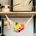 thumbnail image 6 of SOPOTUTU Beige Cotton Kitchen Hammock for Fruit and Vegetable Storage, Space-Saving Produce Organizer, 6 of 8