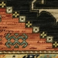 thumbnail image 6 of 2' X 6' Navy Blue Oriental Power Loom Runner Rug With Fringe, 6 of 10