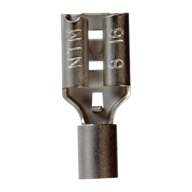 Terminal hembra de desconexión Jandorf, calibre 22-18, alta temperatura, 0.187 pulgadas