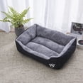thumbnail image 1 of Camas para perros medianas, cama rectangular lavable para perros, cómodo sofá transpirable para mascotas, cama ortopédica con calefacción para perros medianos Rojo Verde, 1 of 4
