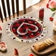 thumbnail image 4 of Heart-shaped Round Valentines's Day Placemat Set 14 In Anniversary Wedding Round Placemats Suitable For Restaurant Decoration., 4 of 6