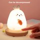thumbnail image 3 of Luz de noche de silicona, lámpara de mesa linda para mascotas junto a la cama recargable por USB, 3 of 5
