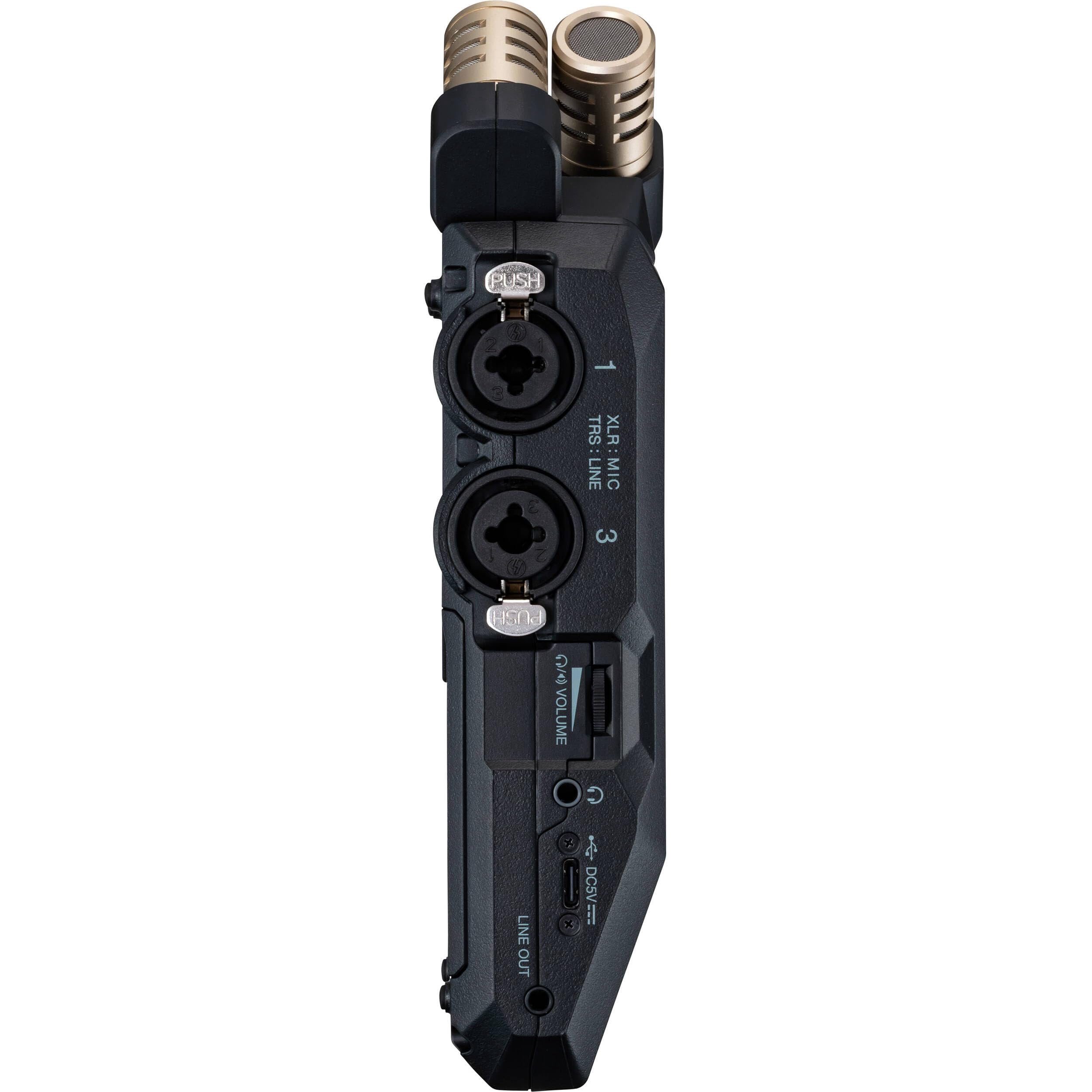 Zoom H6essential 2024 Model, Essential Series with 32-Bit Float, 6-Track Recorder, Stereo Microphones, 4 XLR/TRS Inputs, for Musicians, Podcasters, & Filmmakers with 64GB Card, Batteries + Bundle