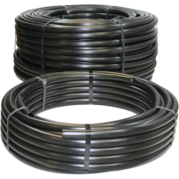 Dripworks Drip Irrigation Tube 100' Roll, Black (3/4" Mainline Tubing, Low Density Polyethylene (LDPE))