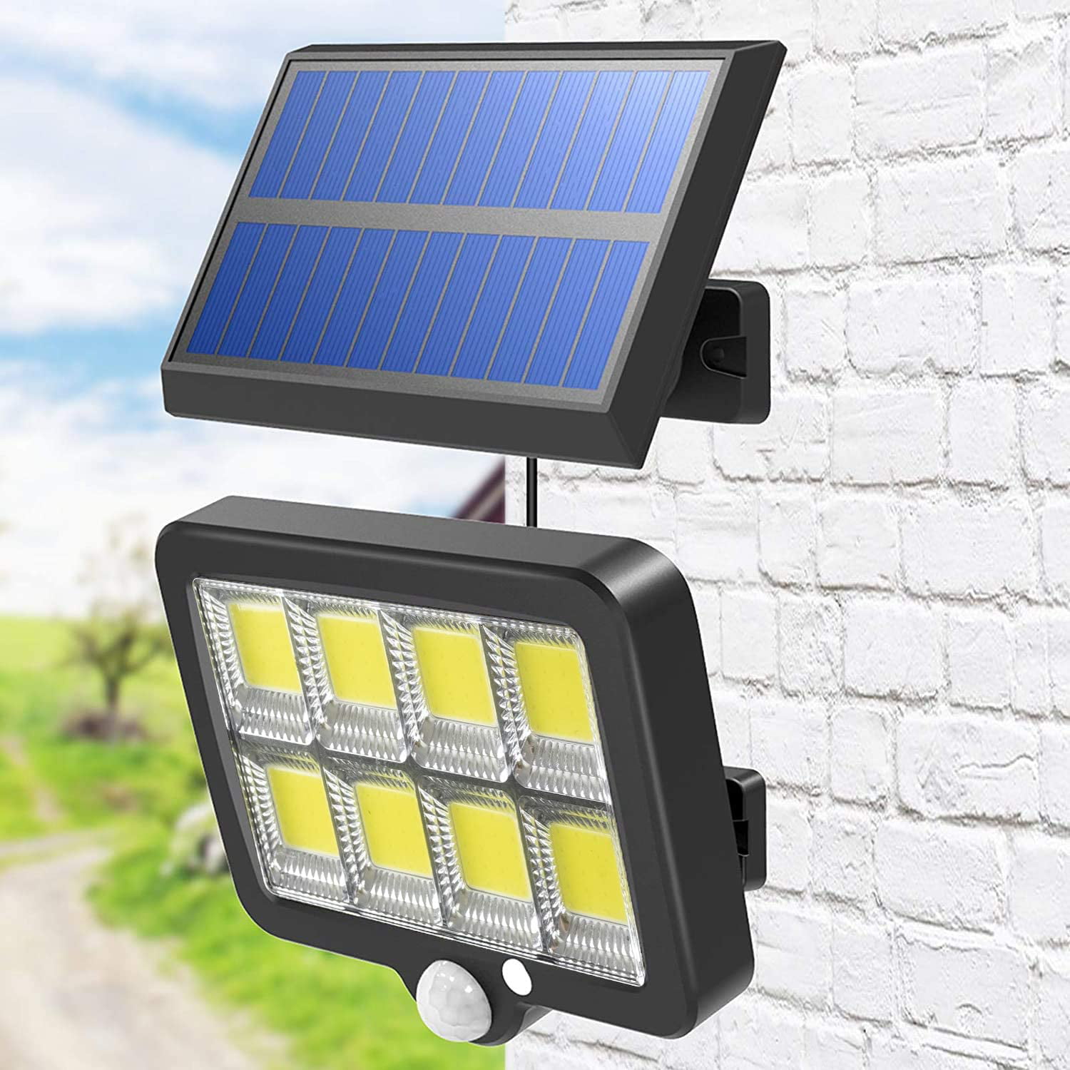 150 LED Solar Power Flood Light Sensor Motion Activated Outdoor Garden Lamp NEW 