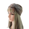 thumbnail image 5 of Diadema De Lana Tejida Con Incrustaciones De Diamantes Y Cuatro Hojas Diadema Deportiva Para El Pelo Oreja Con Cubre Cabeza Hecho A Mano Accesorios Para El Pelo Tejidos, 5 of 5