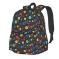 thumbnail image 1 of Disketp Vintage Records Mochila Escolar de Gran Capacidad y Peso Ligero, Mochila de Viaje Ideal para Escuela, Trabajo y Uso Diario, Cómoda y con Estilo, 1 of 8