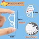 thumbnail image 5 of Christmas Gutter Light Clips Hooks for Hanging Outdoor String Lights 120pcs White Plastic Light Hanger Hooks for Outside Rope Lights Waterproof, 5 of 5