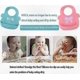 thumbnail image 4 of 2-Pack Waterproof Silicone Baby Bibs with Food Pocket, Soft Foldable Design, Quick Cleaning, 4 of 5