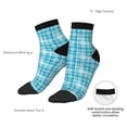 thumbnail image 6 of Naloa blue plaid Snowflake Ankle Socks for Women Non Slip Socks No Show Socks Classic Low Cut Casual Socks Casual Socks, 6 of 7