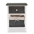 thumbnail image 4 of Unidad de almacenamiento Baxton Studio Shadell Modern gris oscuro/blanco, 4 of 9