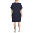 thumbnail image 2 of Terra & Sky Women's Plus Size Roll Cuff T-Shirt Dress, 2 of 6