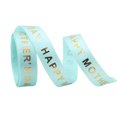 thumbnail image 2 of Ruanlalo Packing Ribbon,1 Roll Packing Ribbon Gilding Letter Design DIY 10 Yards Mother's Day Bouquet Wrapping Satin Webbing Souvenirs Supplies, 2 of 6