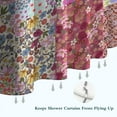 thumbnail image 6 of Pioneer Flower Floral Print Pattern Shower Curtain 36"x72" ,Bathroom Decorative Shower Curtains Set with 12 Hooks,Modern Waterproof Washable Shower Curtain, 6 of 6