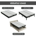 thumbnail image 6 of Continental Sleep, Box Spring Bed Base Queen Size, 8-Inch Wood Mattress Foundation, Quiet Noise Free, 2-Pieces Under Mattress Support BoxSpring, Fully Assembled, Black, 6 of 7