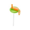 thumbnail image 1 of Tapa plástica de paja Ounissouiy PP duradera y ecológica verde naranja, 1 of 6