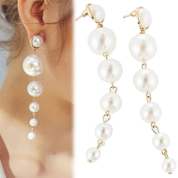 Womens Earrings Creative Fashion Pearl Decor Stud Earrings Jewelry Earrings