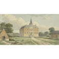 thumbnail image 2 of Christianus Hendricus Hein 14x9 Gold Ornate Wood Frame and Double Matted Museum Art Print Titled - The Nettelhorst House, Near Lochem (1825 - 1879), 2 of 4