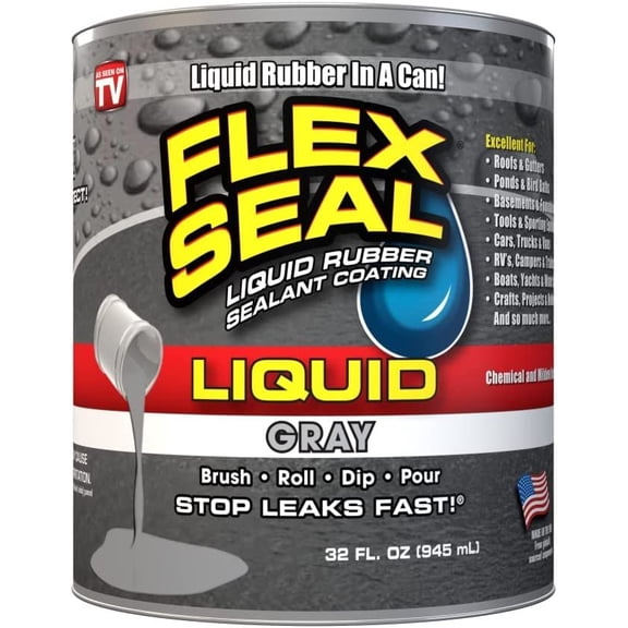 Flex Seal Liquid Rubber in a Can, 32-oz, Gray