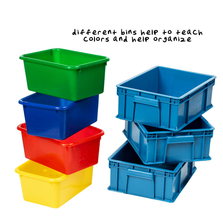 Teacher Created Resources Clear Stackable 3 Tier Containers Storage